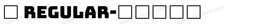 后 Regular字体转换